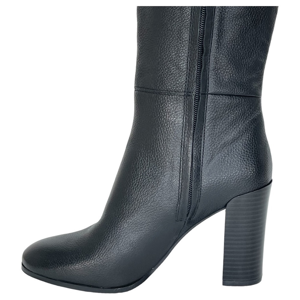 Kenneth Cole New York Justin Black Leather Knee High Womens Boots Size 6.5M - Picture 10 of 16